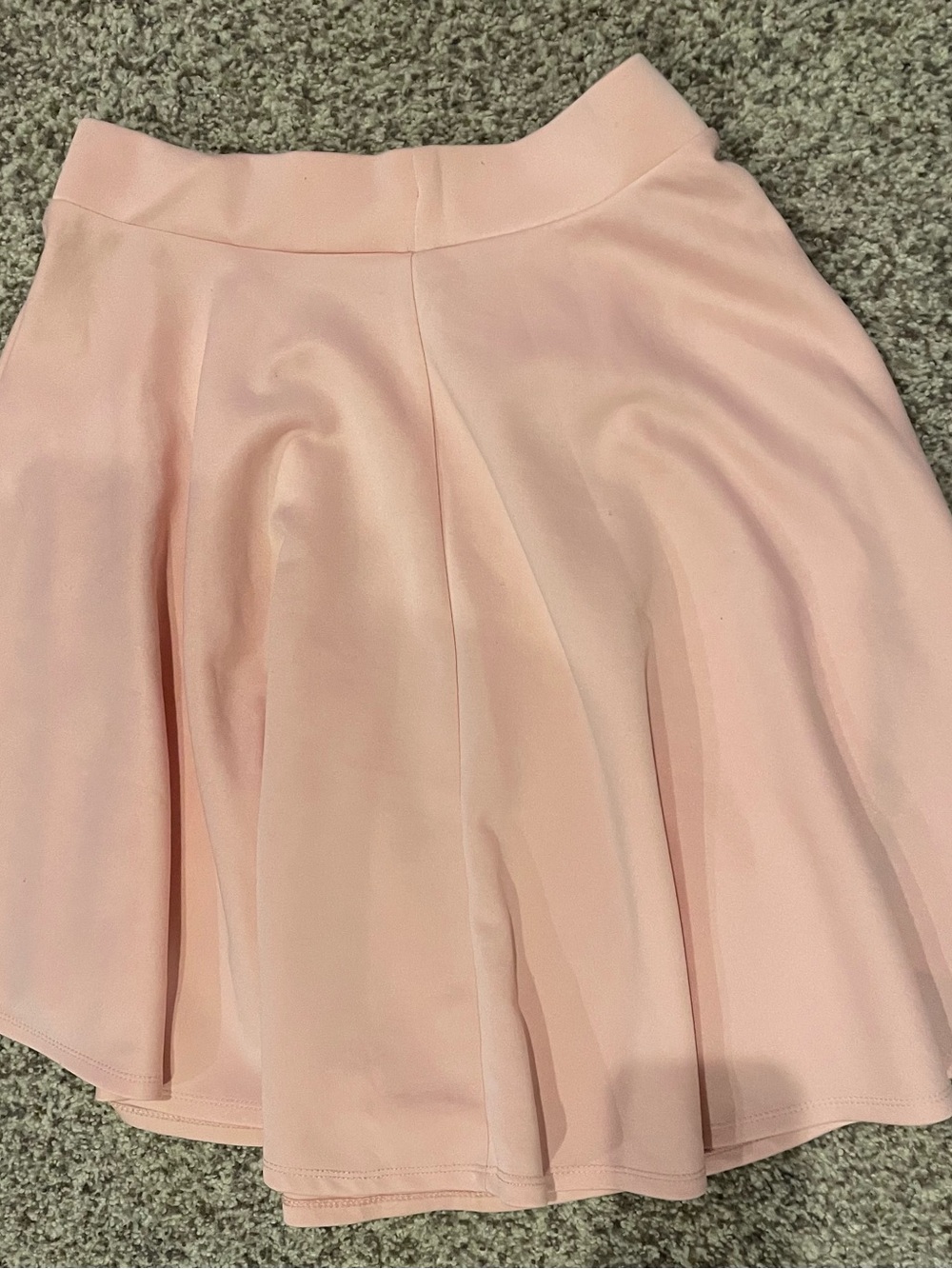 Light Pink Circle Skirt — Women's Skater Style